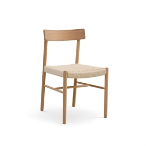 Sydney Spisebordsstol / Massiv eg / Naturflet - Stærk Pris 